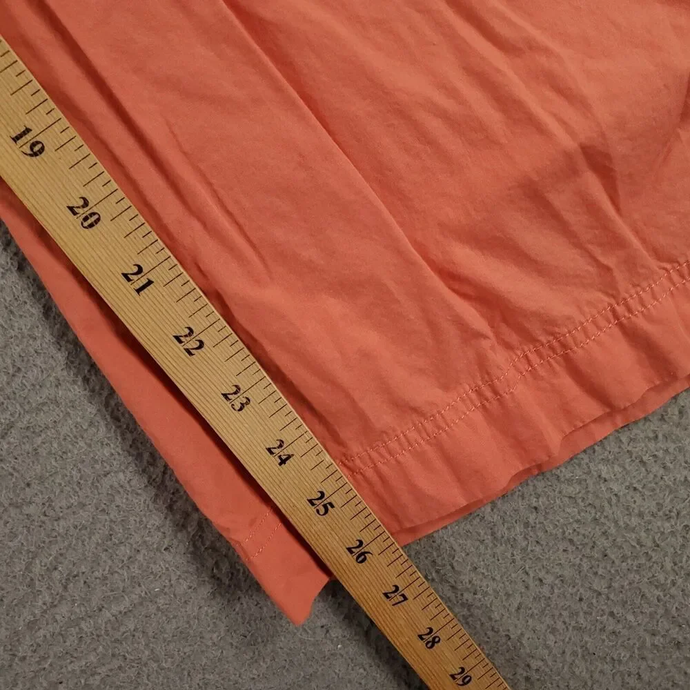 Free People Wide Leg Pants Women 4 Coral Orange Baggy Loose Lightweight - Picture 5 of 13